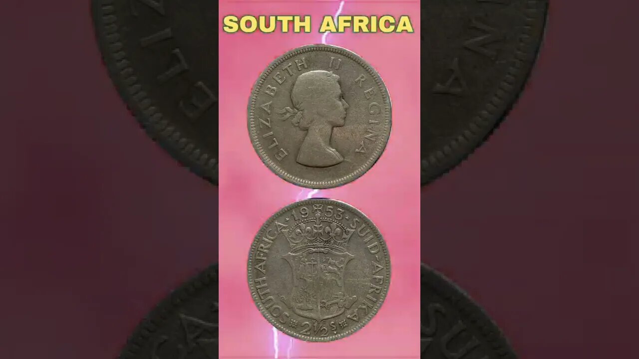 Sauth Africa 2½ Shilling 1953.#shorts #education #coinnotesz