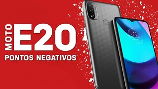 Moto E20 - Pontos Negativos que você PRECISA SABER!