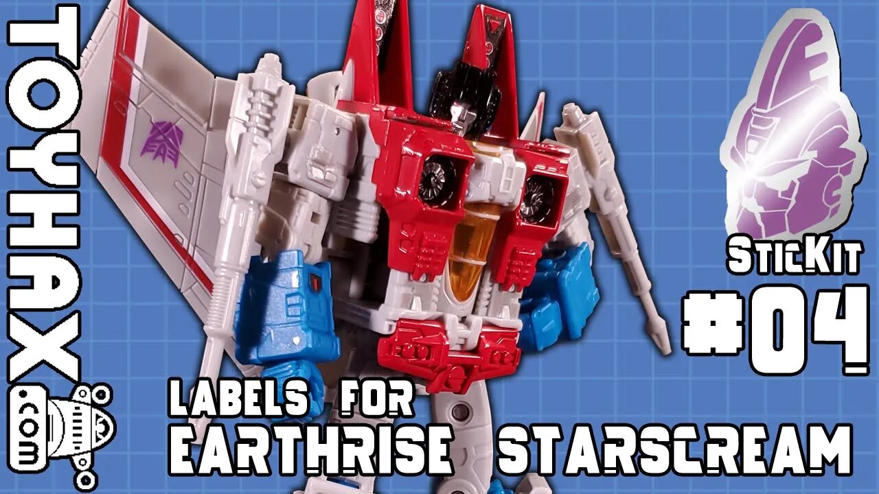 TOYHAX Labels for Earthrise Starscream | SticKit #04