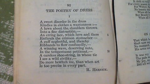 The Poetry of Dress - R. Herrick