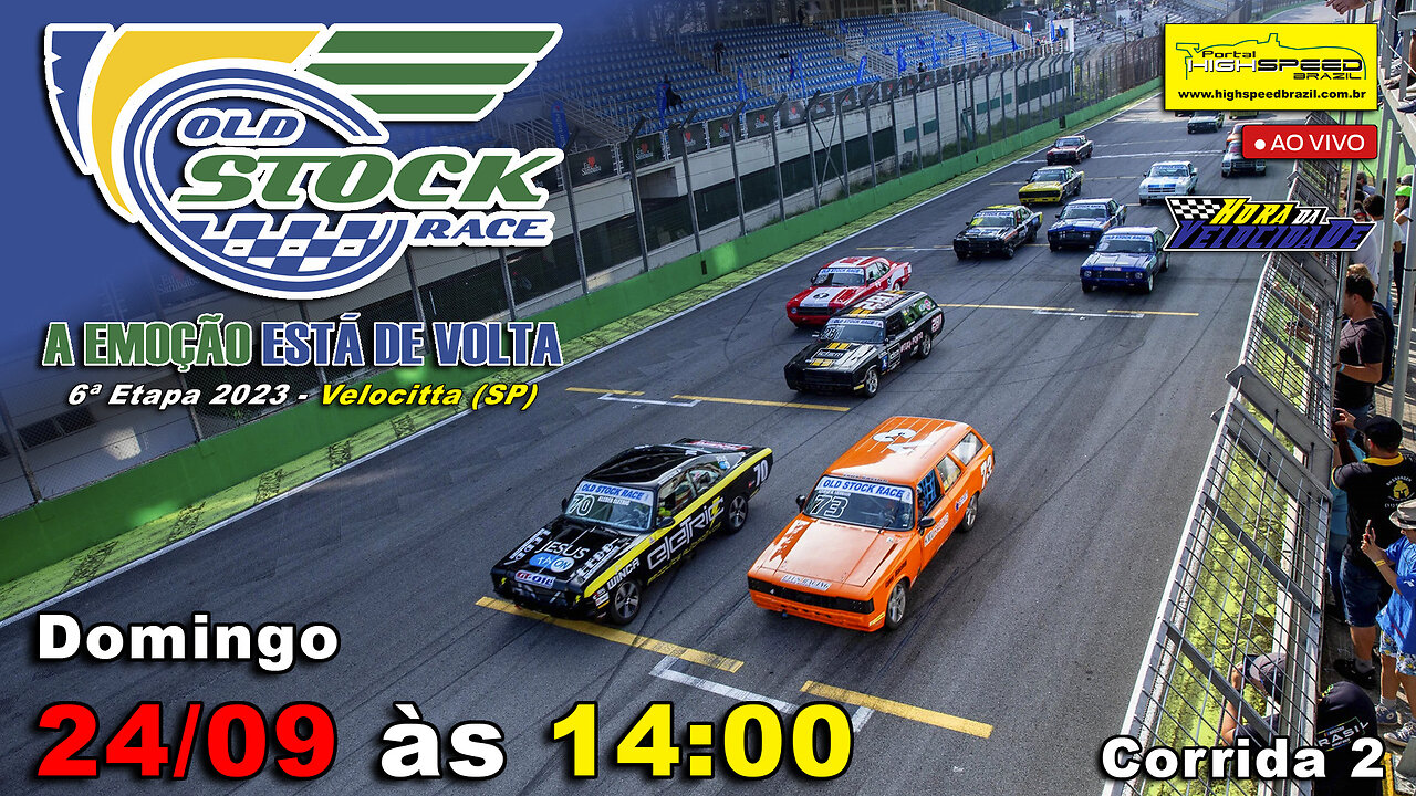 🔴 OLD STOCK RACE | Corrida 2 | 6ª Etapa 2023 | Velocitta (SP) | Ao Vivo