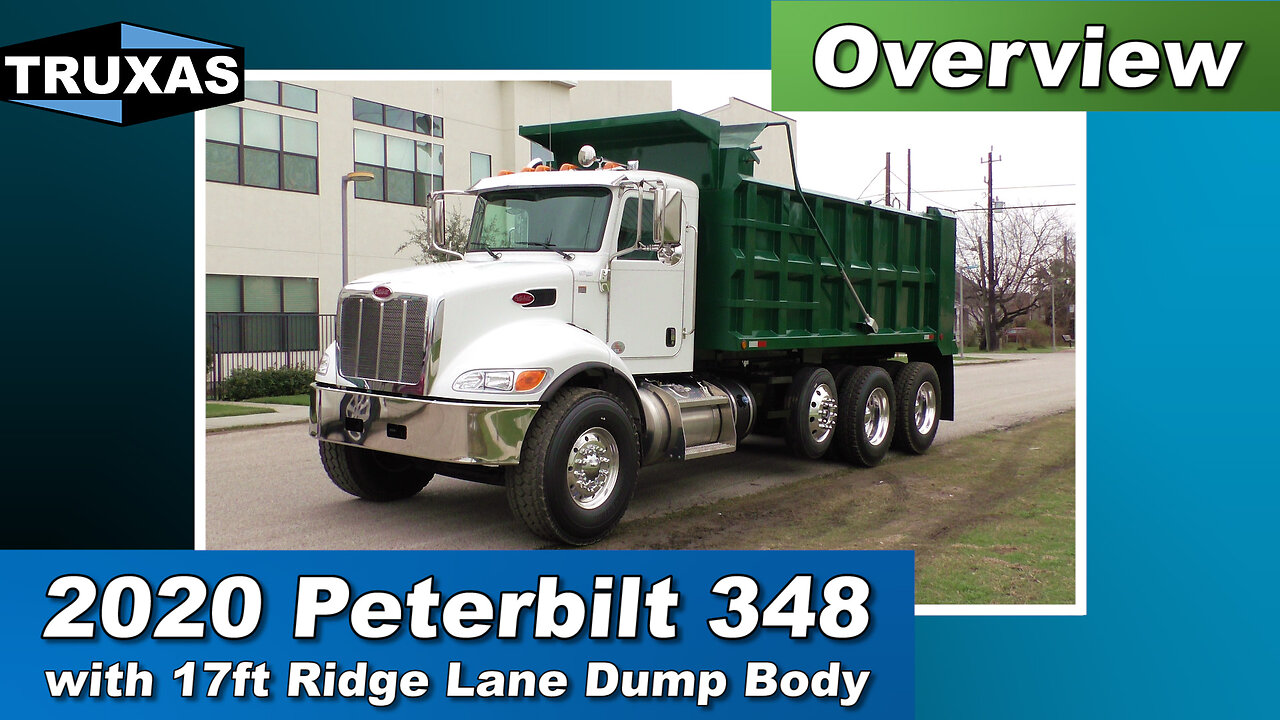 Overview: 2020 Peterbilt 348 with 17ft Ridge Lane Dump Body