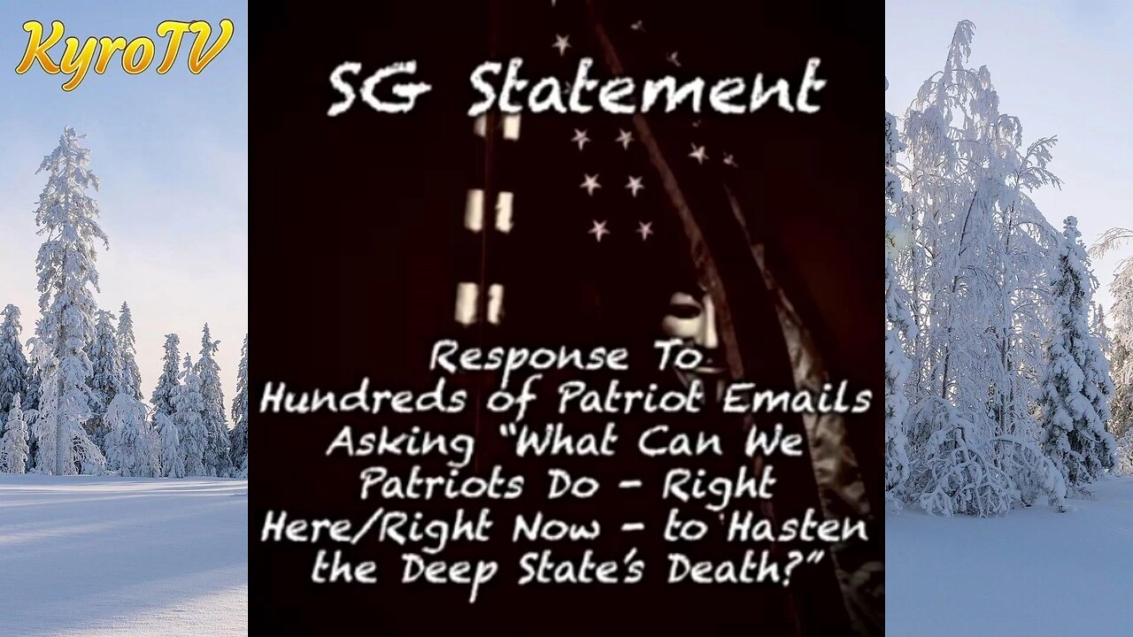 SG Statement to Patriots