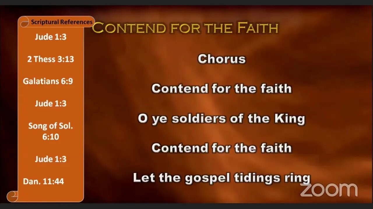 Contend For The Faith's Divine Service
