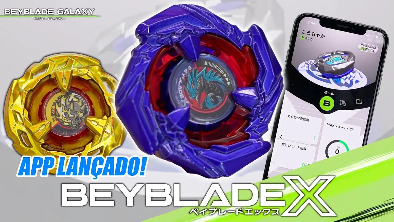 O APP DE BEYBLADE X FOI LANÇADO OFICIALMENTE! TEMOS UMA VISÃO MELHOR DO COBALT DRAKE TAMBÉM!