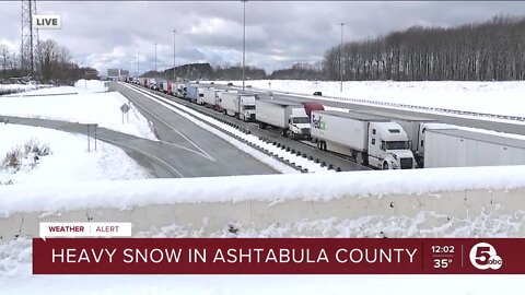 Ashtabula County hit with heavy snow