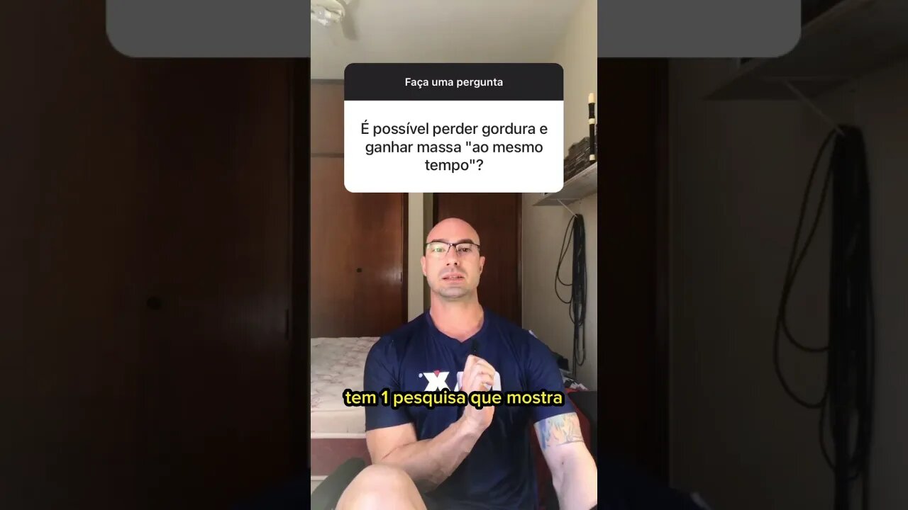 Como ganhar massa magra e perder gordura ao mesmo tempo #shorts