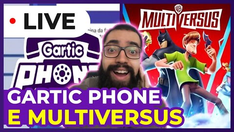 Live de Gartic Phone até as 20:00 e Multiversus depois AO VIVO #aovivo #aovivonoyoutube
