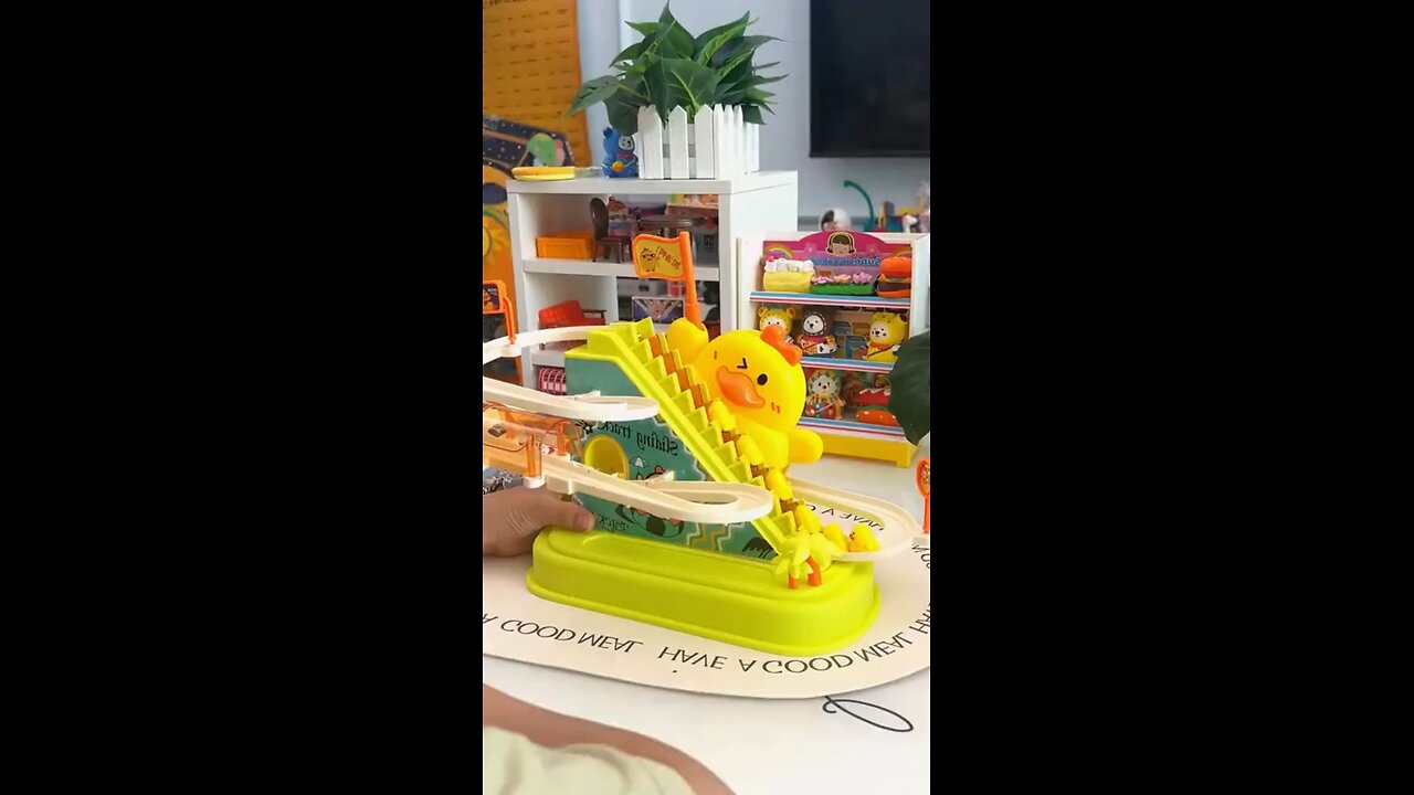 duck stairs and slide #toy duck slide
