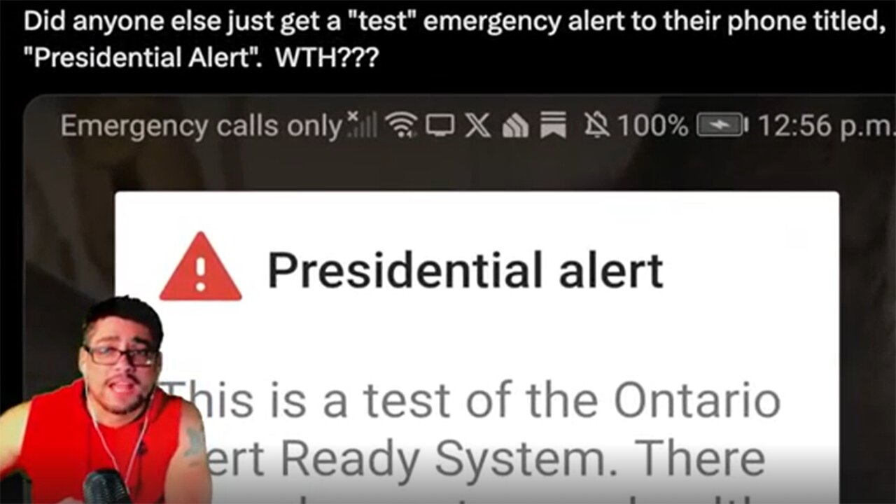 BREAKING!! 'PRESIDENTIAL ALERT' GOES TO MILLIONS OF CELLPHONES ACROSS CANADA>