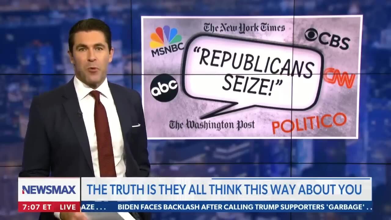 'Are you surprised?': Rob Schmitt calls out Big Media minimalizing Biden's 'garbage' remark