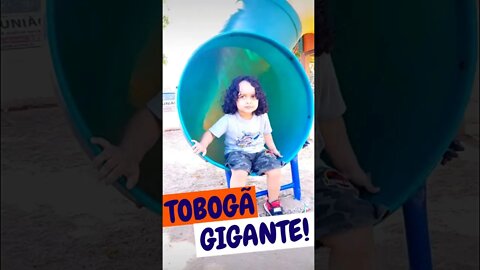 TOBOGÃ GIGANTE! SERÁ QUE DESCEU? #Shorts