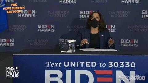 Kamala Harris got introduced for media questions and says: "I think we're all done.”