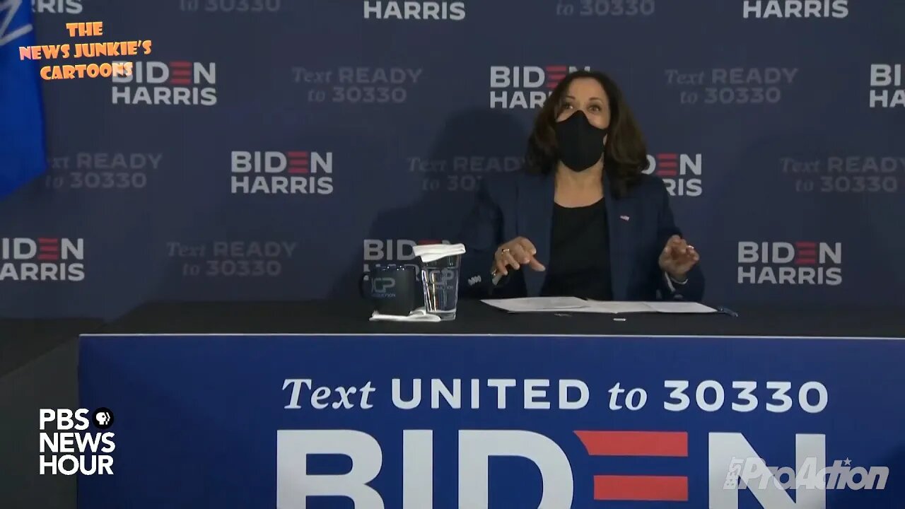 Kamala Harris got introduced for media questions and says: "I think we're all done.”