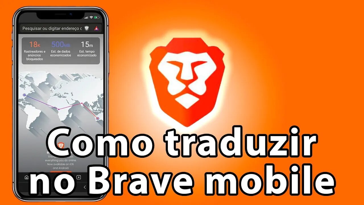 Como traduzir páginas no navegador Brave para celular.