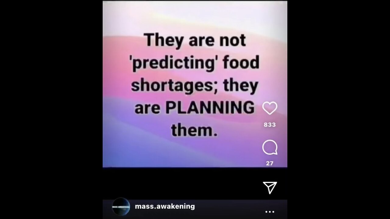 A global food crisis (Captioned)