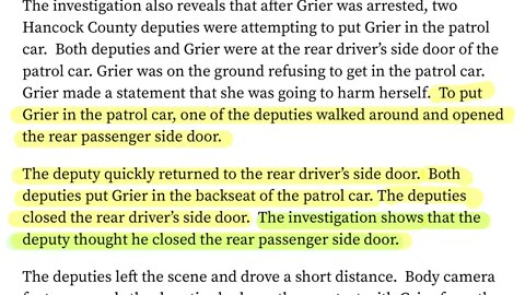 Another cover-up in Georgia. Bodycam video contradicts GBI investigation findings. Brianna Grier.