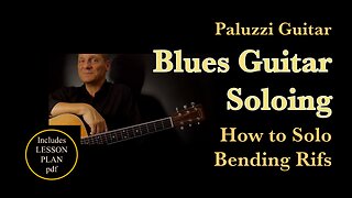 Blues Riffs Guitar Lesson for Beginners [Bending Vibrato Technique]