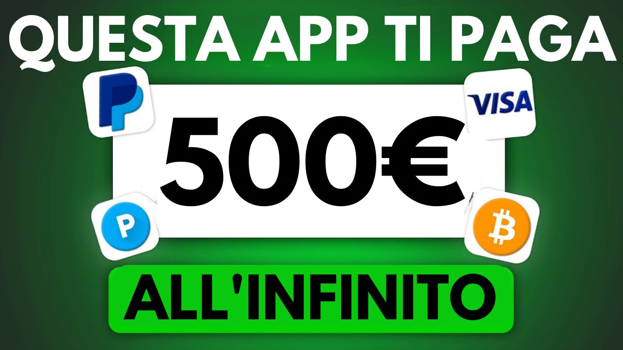 Questa App Ti Paga 500€ Per Non Fare Niente! Come Guadagnare Soldi Online 2023