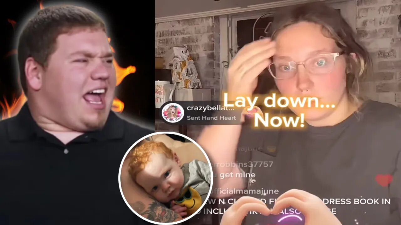 Reupload: Pumpkin & Josh Stressed Out Late At Night With Son Bentley While Live On TikTok.