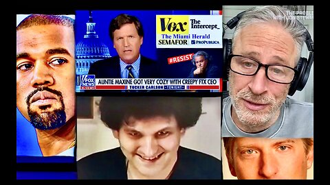 Tucker Carlson Jon Stewart Ye FTX SBF Michael Simpkins Expose 2 Tier DOJ Empowering Jewish Criminals