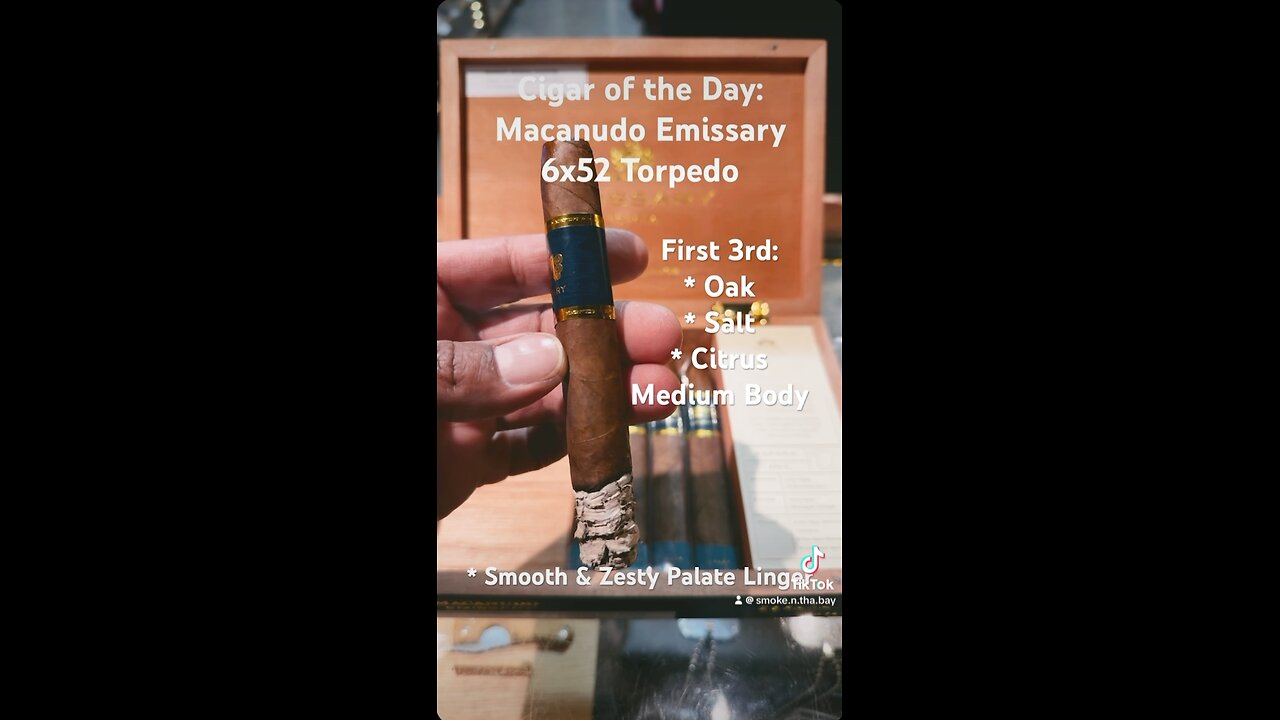 Macanudo Emissary Espana 6x52 Torpedo #Shorts #CigarOfTheDay #Short #CigarReviews #Cigars #Cigar