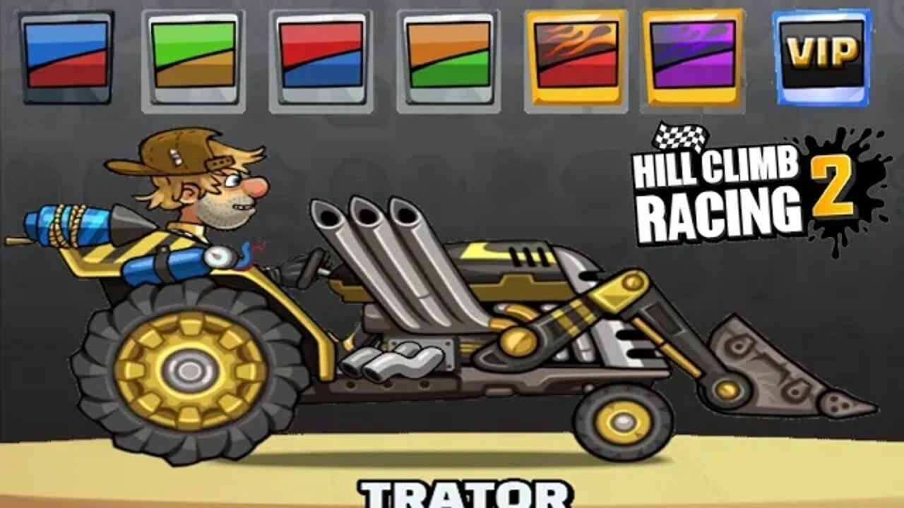 #hillclimbracing2 #corrida TESTANDO O TRATOR , TODAS AS CORES !
