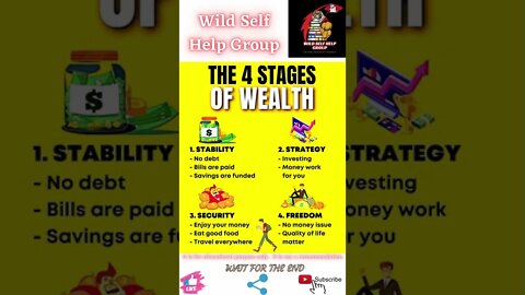 🔥The 4 stages of wealth🔥#shorts🔥#wildselfhelpgroup🔥26 June 2022🔥