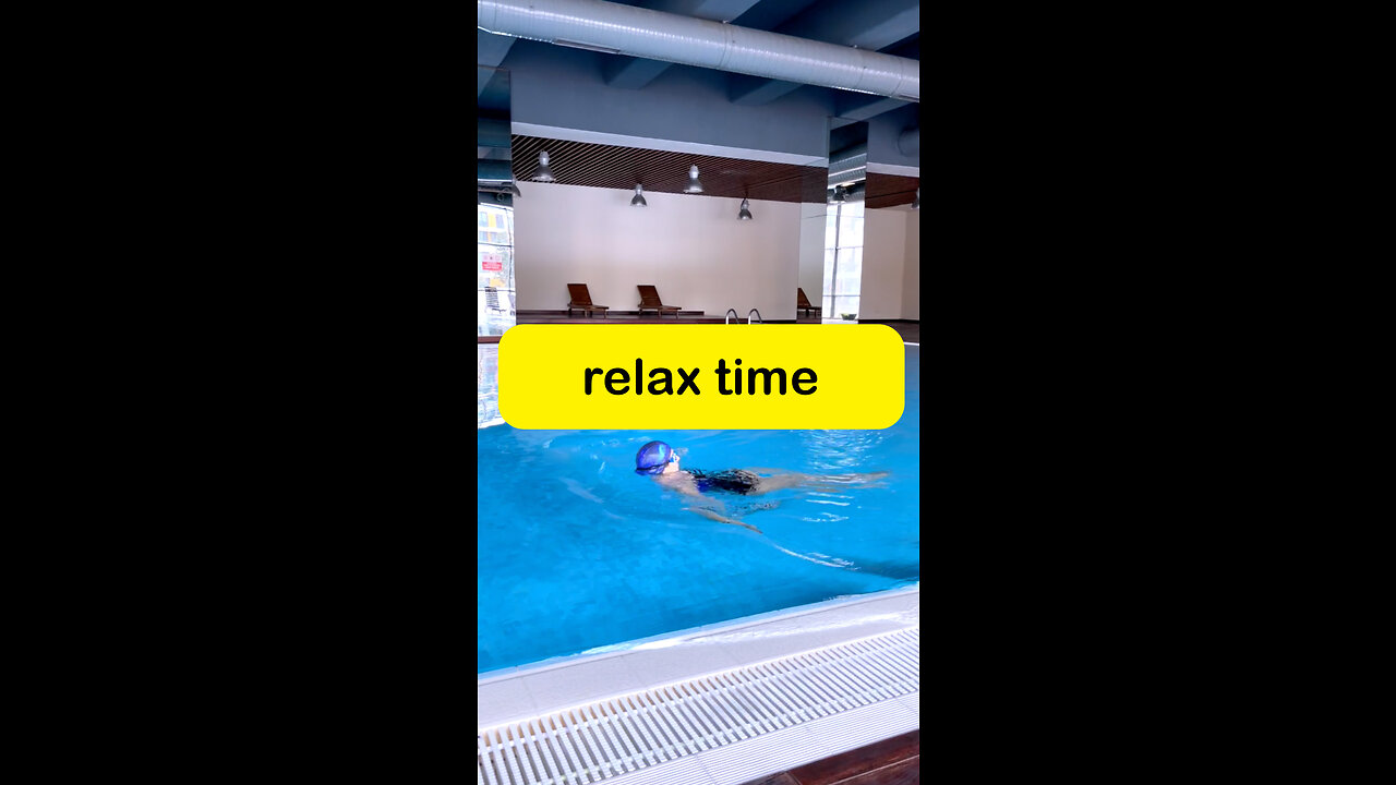 Taking a break from the hustle and bustle of life with a refreshing dip in the indoor pool