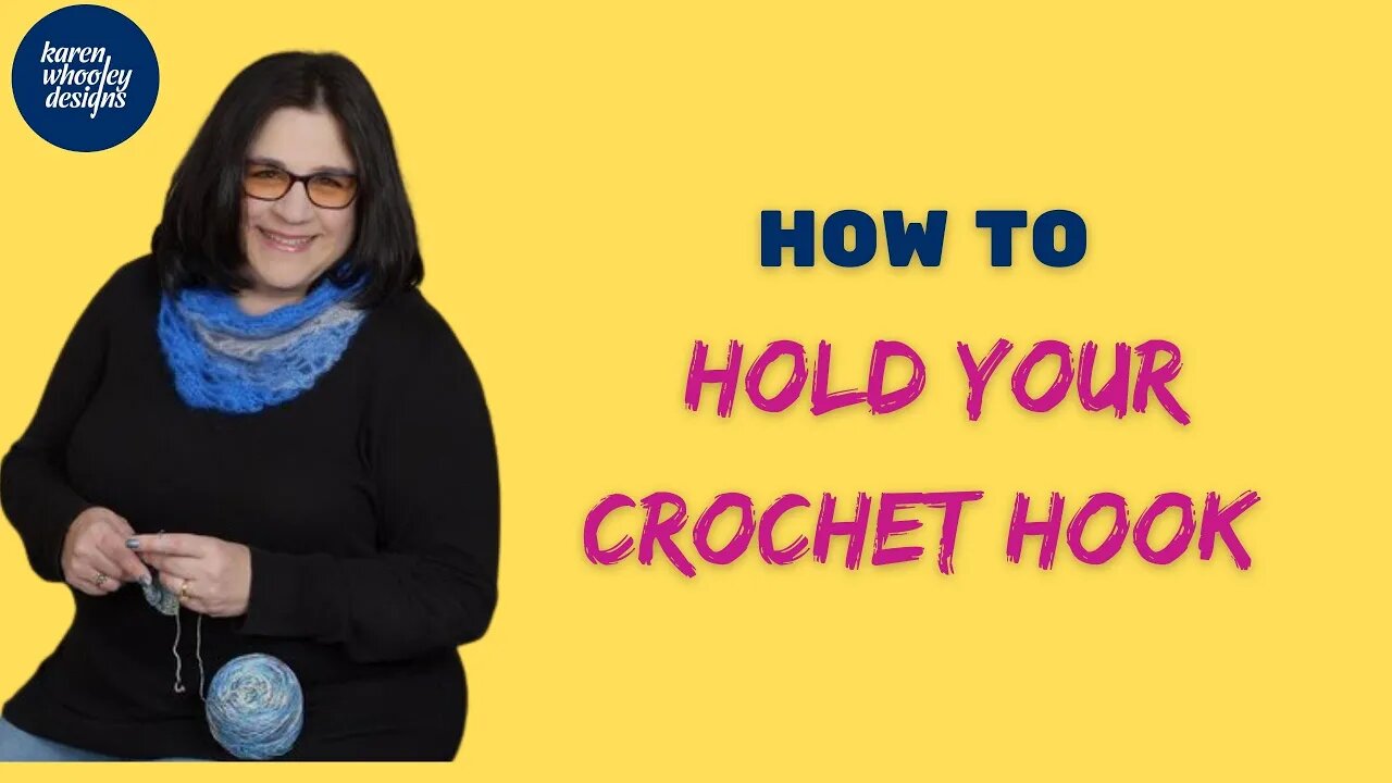 How To Hold Your Crochet Hook