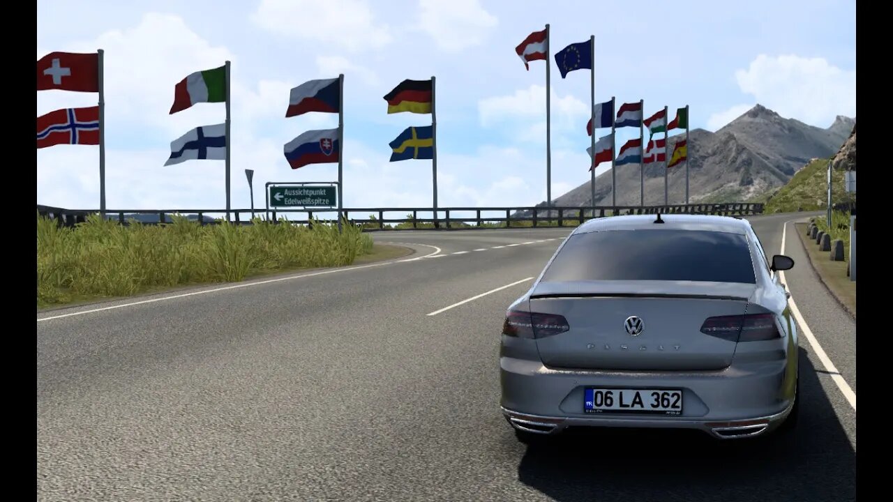 Австрійські Альпи - Austrian Alps. VW Passat B 8. Euro Truck Simulator 2