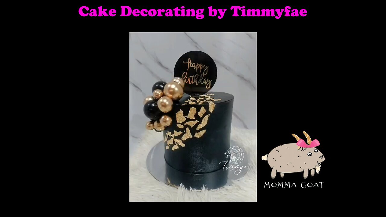 Decorating a Black & Gold Cake - Including Cake Fails - Alpha Phi Alpha Colors