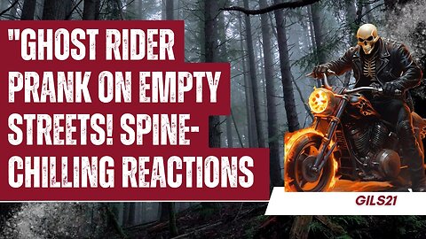 "Ghost Rider Prank on Empty Streets! Spine-Chilling Reactions 😱🏍️ #GhostRiderPrank"