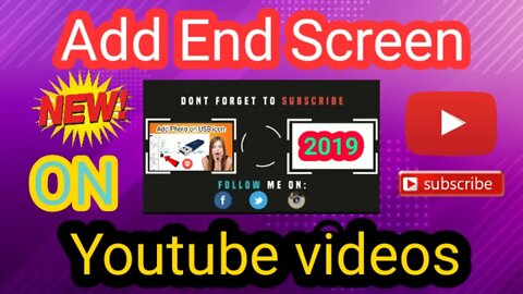 How to Add End Screen on Youtube video