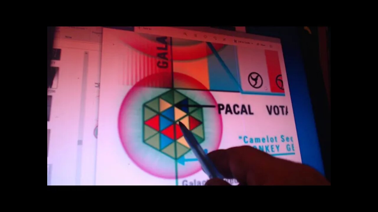 THREE PEICES OF PAPER CREATE THE STAR OF DAVID. LOOK CLOSE