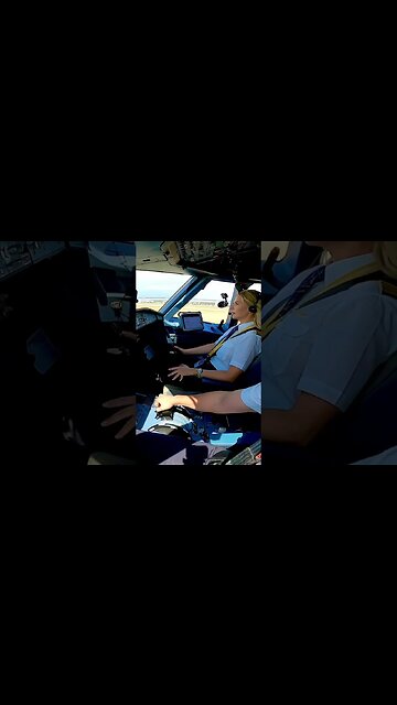 👩🏼‍✈️ Takeoff. Very focused!