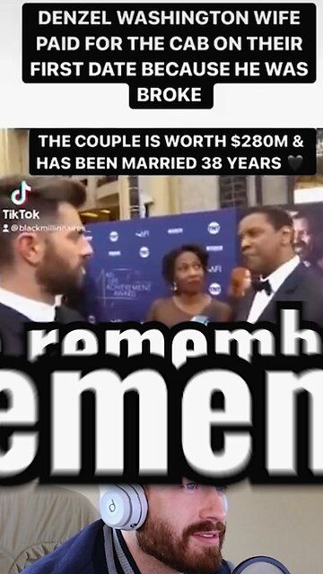 Denzel’s wife did this on their first date ❤️