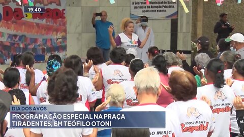 Dia dos Avós: programação especial na Praça Tiradentes, em Teófilo Otoni.