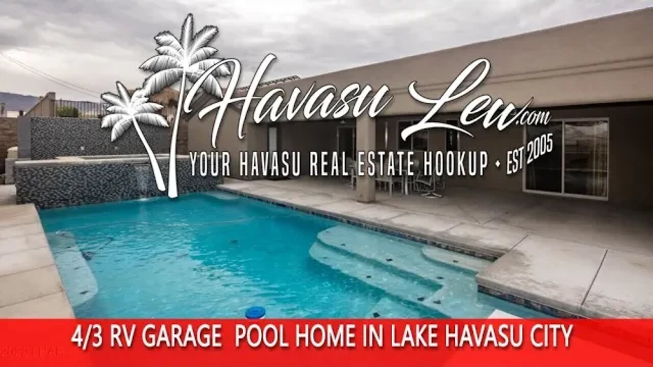 Lake Havasu 4 Bed RV Garage Pool Home 2481 Inverness Dr MLS 1021965