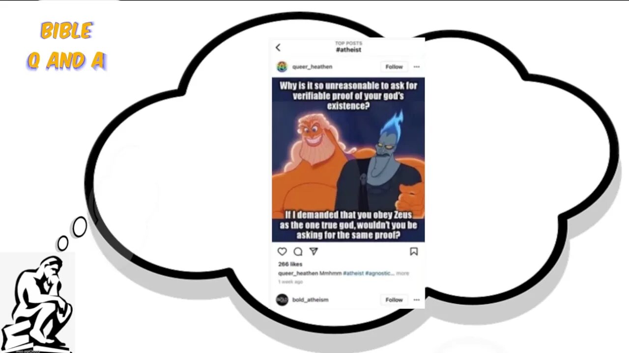 No Proof of God Meme