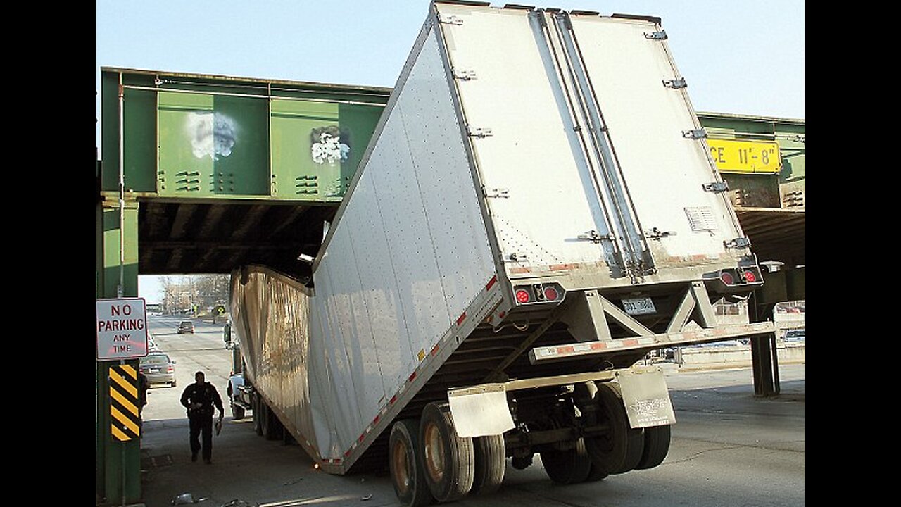 Trucks Hitting Bridges Compilation