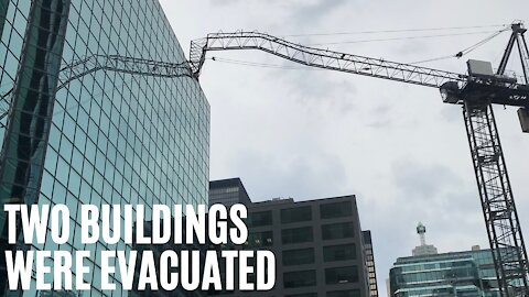 A Collapsed Crane Just Smashed Into An Office Building In Downtown Toronto