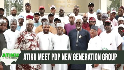 ATIKU TO NIGERIA YOUTH: "We have to BUILD BRIDGES until we achieve UNITY