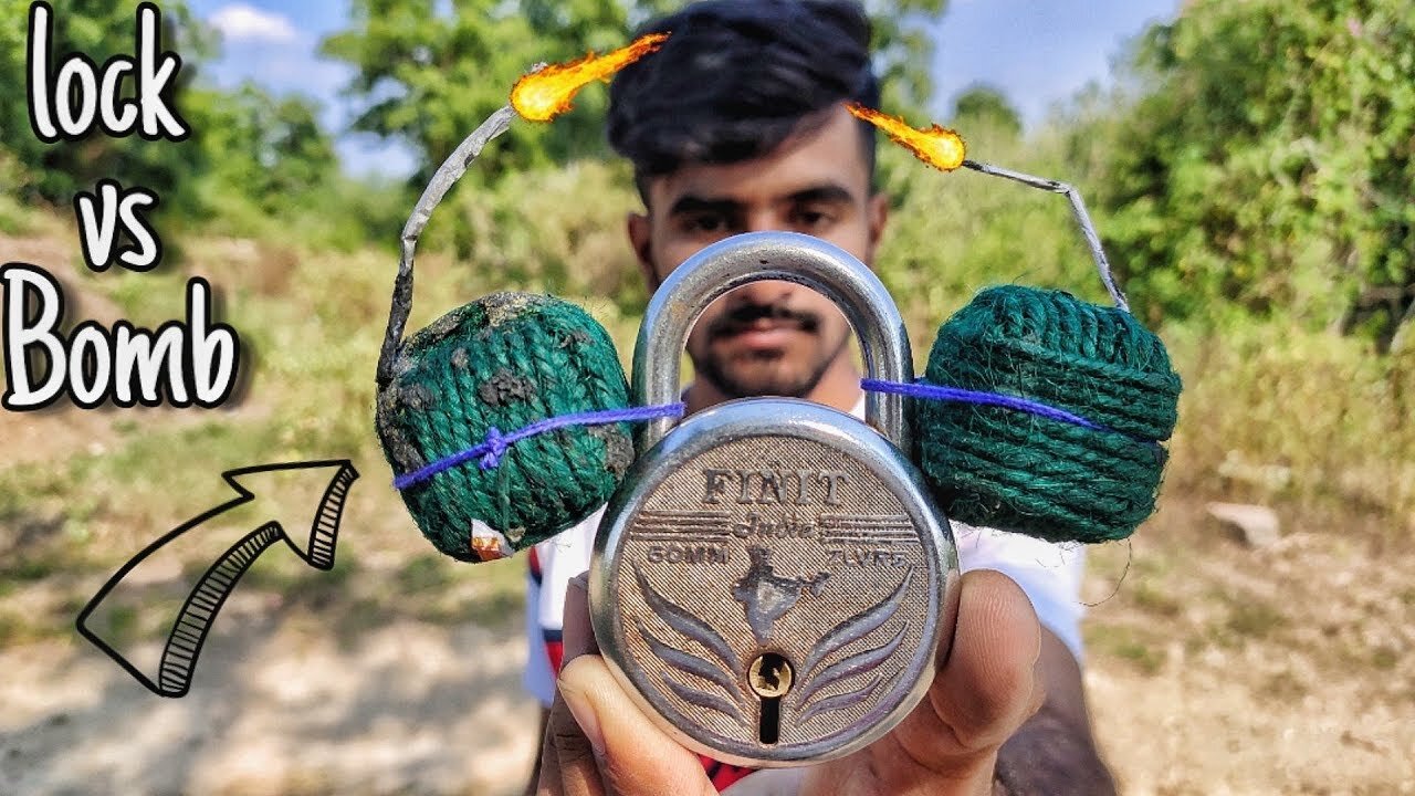 क्या सुतली लॉक को तोड़ सकता है ? Lock vs Sutli Bomb Experiment