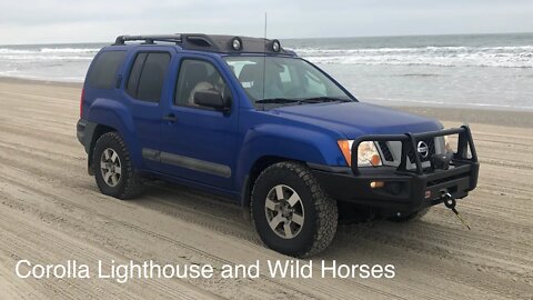 Corolla Lighthouse and Wild Horses