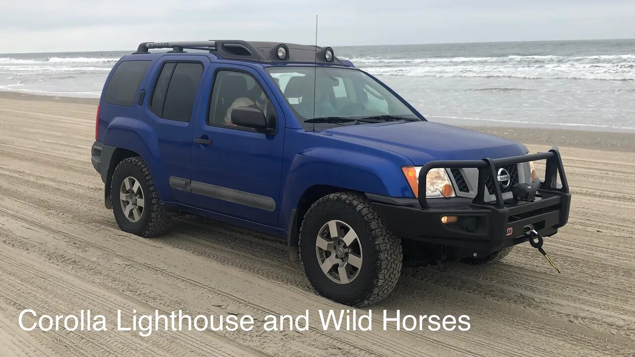 Corolla Lighthouse and Wild Horses