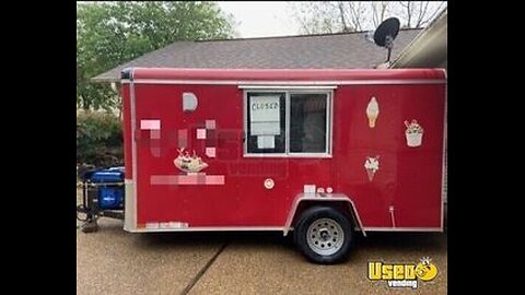 2020 - 6' x 12' Homesteader Soft Serve Ice Cream Concession Trailer with Inventory