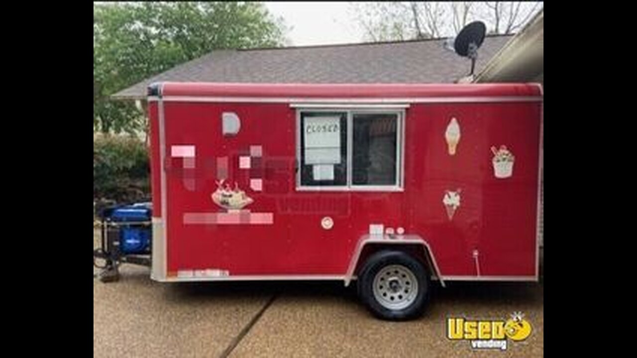 2020 - 6' x 12' Homesteader Soft Serve Ice Cream Concession Trailer with Inventory