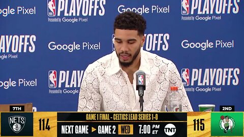 Jason Tatum on his Game winning Shot " "We just kinda made eye contact"