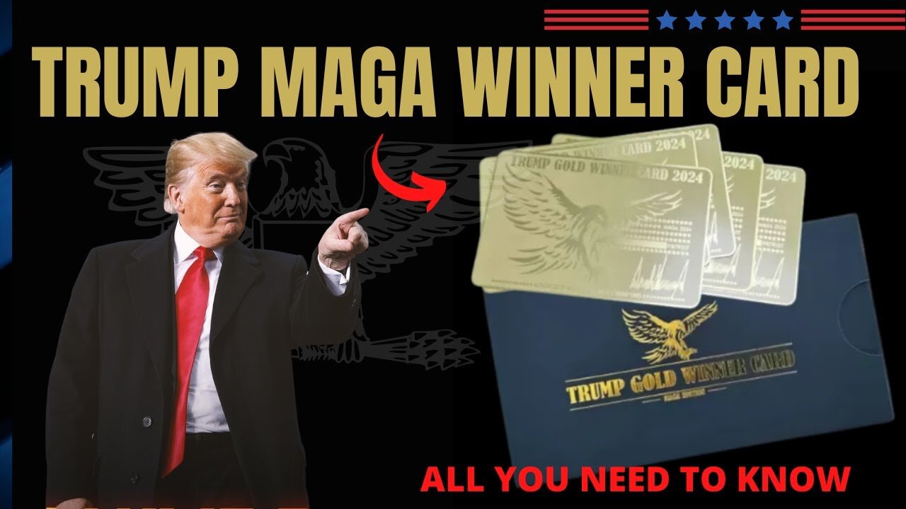 [TRUMP MAGA WINNER CARD] ⚠️ UPDATED 2022⚠️TRUMP GOLD WINNER CARD - TRUMP WINNER CARD REVIEW